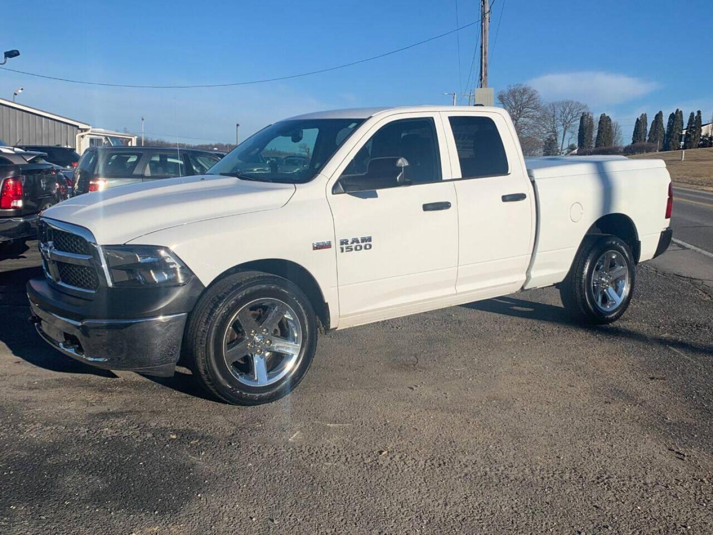 2014 White RAM 1500 (1C6RR7FT8ES) with an 5.7L V8 5.7L V8 engine, located at 4845 Woodbury Pike, Roaring Springs, PA, (814) 317-5008, (814) 317-5008, 40.250935, -78.366959 - 2014 Dodge Ram 1500, automatic, 160k, V8, 5.7 Hemi, power windows/locks, cruise/tilt wheel, air conditioning, rear back up camera, painted hard tonneau cover, 20 chrome wheels and more. Truck has new inspection, new brakes/rotors. To see a full list of this vehicles options visit smithfamilycarstor - Photo#1