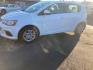 2017 White Chevrolet Sonic (1G1JG6SH7H4) with an 1.8L I4 1.8L I4 engine, located at 4845 Woodbury Pike, Roaring Springs, PA, (814) 317-5008, (814) 317-5008, 40.250935, -78.366959 - Photo#1