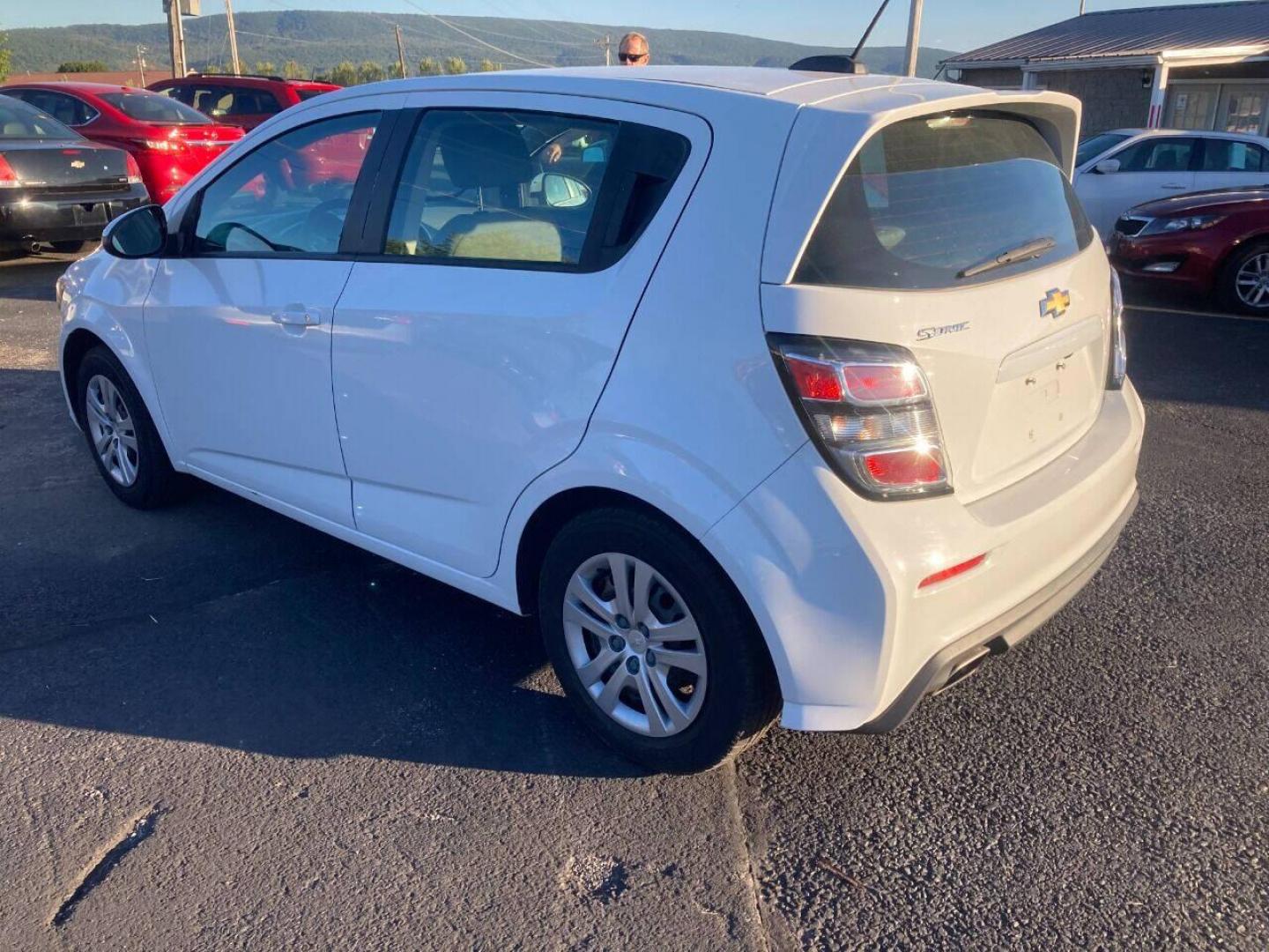 2017 White Chevrolet Sonic (1G1JG6SH7H4) with an 1.8L I4 1.8L I4 engine, located at 4845 Woodbury Pike, Roaring Springs, PA, (814) 317-5008, (814) 317-5008, 40.250935, -78.366959 - Photo#2