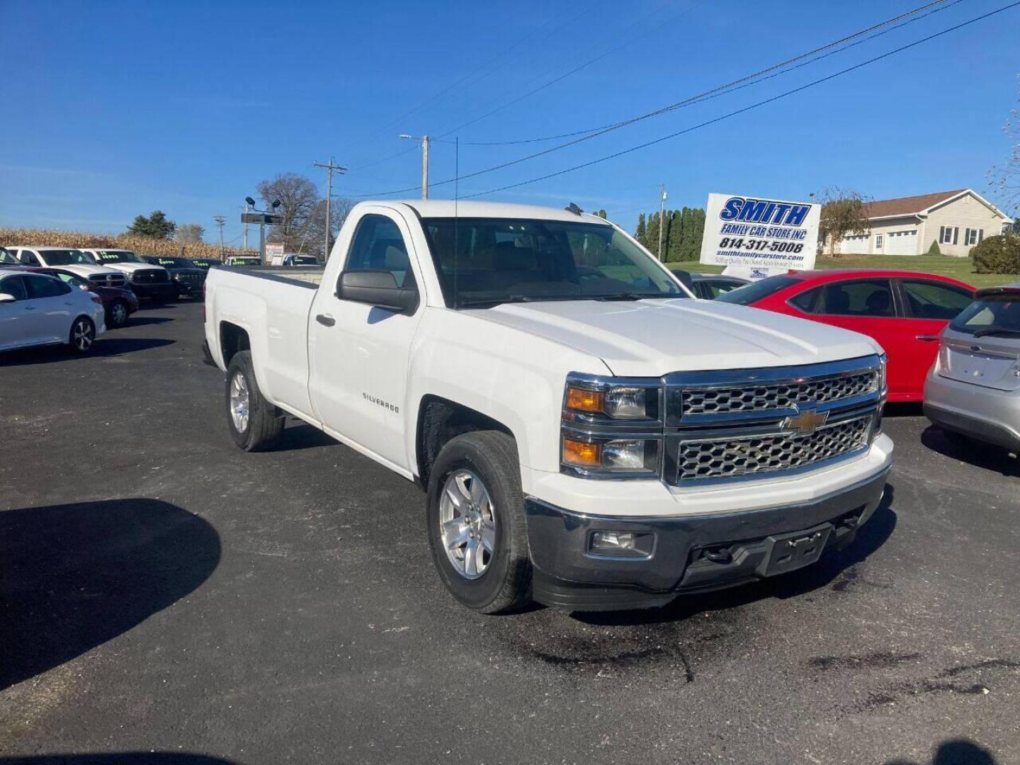 2014 White Chevrolet Silverado 1500 (1GCNCREC8EZ) with an 5.3L V8 5.3L V8 engine, located at 4845 Woodbury Pike, Roaring Springs, PA, (814) 317-5008, (814) 317-5008, 40.250935, -78.366959 - Photo#0