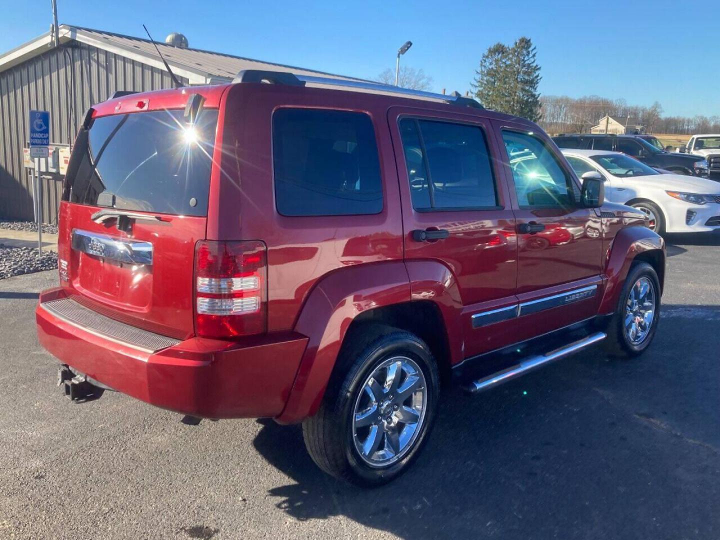 2011 Burgundy Jeep Liberty (1J4PN5GK1BW) with an 3.7L V6 3.7L V6 engine, located at 4845 Woodbury Pike, Roaring Springs, PA, (814) 317-5008, (814) 317-5008, 40.250935, -78.366959 - Photo#3