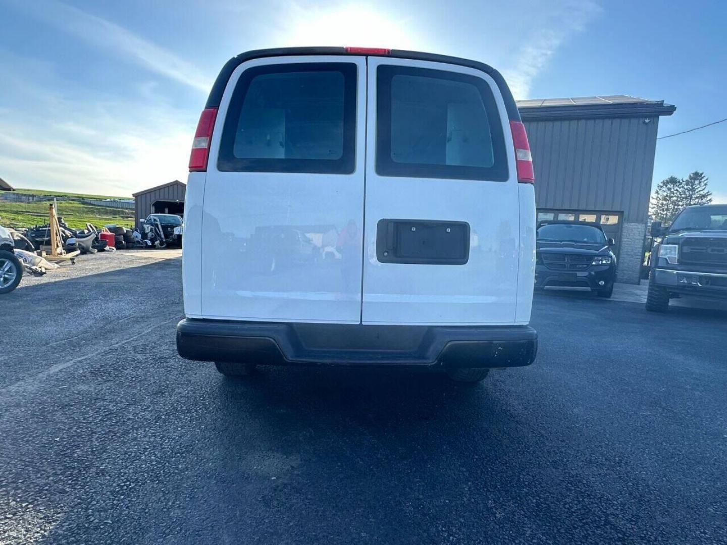 2012 White Chevrolet Express (1GCSHAF42C1) with an 5.3L V8 5.3L V8 engine, located at 4845 Woodbury Pike, Roaring Springs, PA, (814) 317-5008, (814) 317-5008, 40.250935, -78.366959 - Photo#2