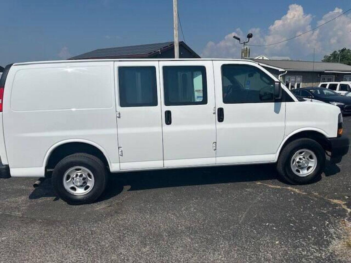 2021 White Chevrolet Express (1GCWGAF70M1) with an 6.6L V8 6.6L V8 engine, located at 4845 Woodbury Pike, Roaring Springs, PA, (814) 317-5008, (814) 317-5008, 40.250935, -78.366959 - 2021 Chevrolet express 2500 cargo van, 6.6 l v8 rear wheel drive, automatic transmission, vinyl floor and seating, power windows and locks, air conditioning, back up camera, blind spot monitoring, rear parking aid and tire monitoring. well maintained company vehicle southern van rust free if inter - Photo#3