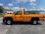 2001 Orange GMC Sierra 2500HD (1GTHC24151E) with an 6.6L V8 Turbocharger 6.6L V8 engine, located at 4845 Woodbury Pike, Roaring Springs, PA, (814) 317-5008, (814) 317-5008, 40.250935, -78.366959 - Photo#1