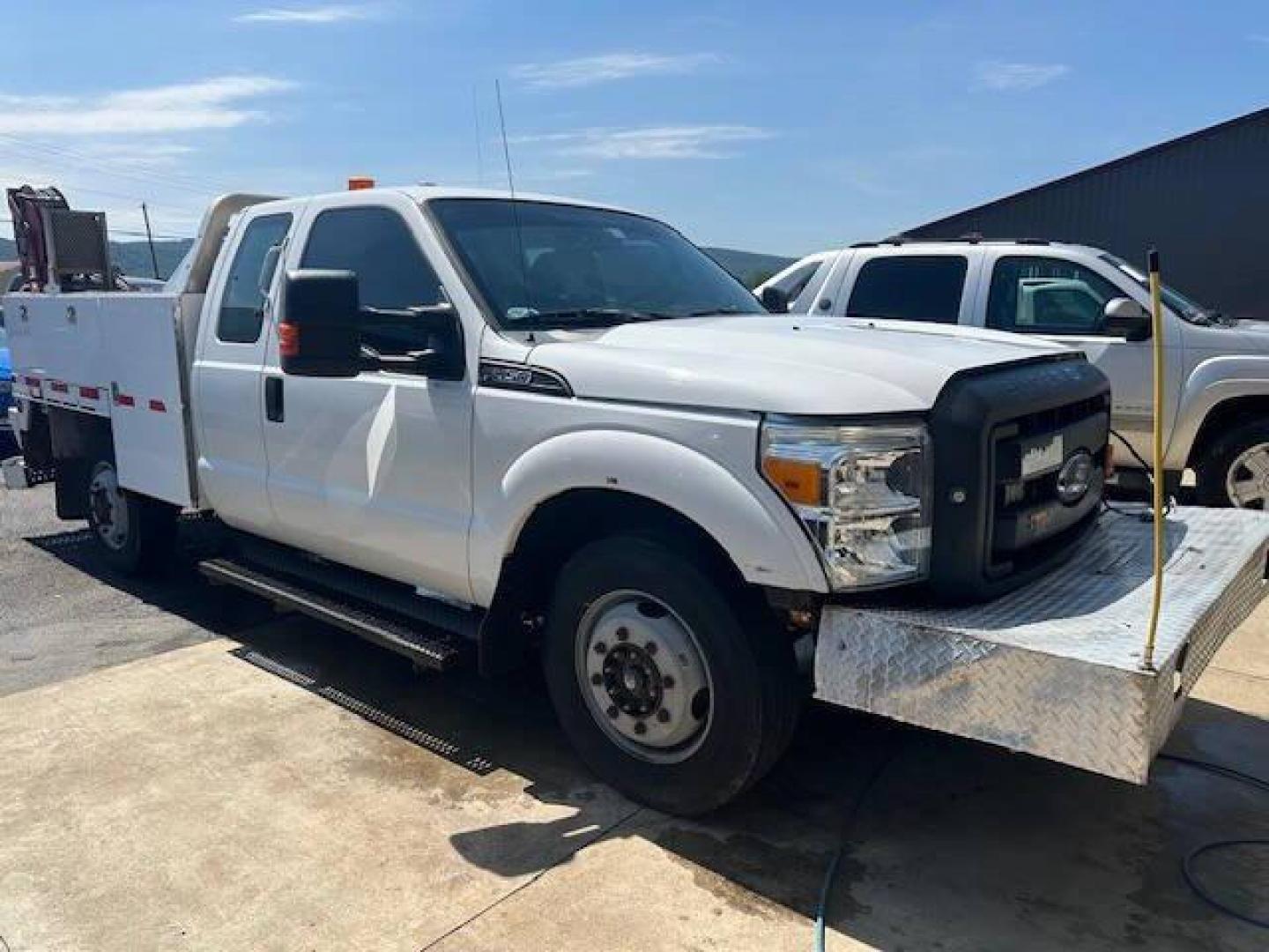 2015 White Ford F-350 Super Duty (1FD7X3A60FE) with an 6.2L V8 6.2L V8 engine, located at 4845 Woodbury Pike, Roaring Springs, PA, (814) 317-5008, (814) 317-5008, 40.250935, -78.366959 - Photo#2